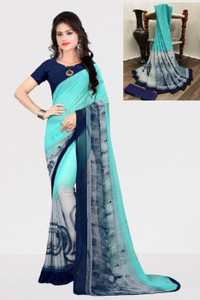 Kanooda Prints Printed Daily Wear Georgette Saree
