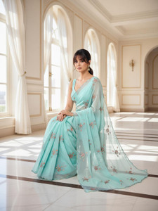 Sariya Embroidered Bollywood Georgette Saree