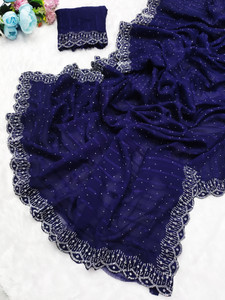 BORBOLETA Embellished Daily Wear Chiffon Saree