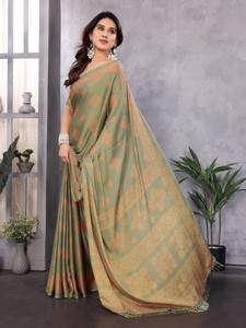 FABMORA Printed, Blocked Printed Daily Wear Chiffon, Georgette Saree