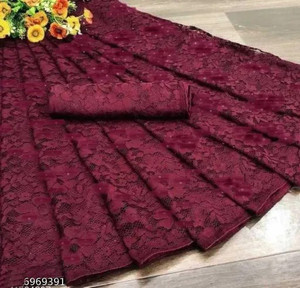 Vragi Dyed, Woven Bollywood Net Saree