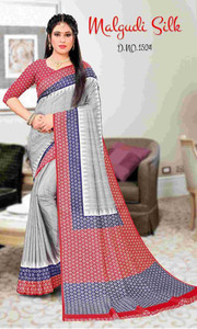 SimSim Trendz Woven Daily Wear Cotton Blend, Polyester Saree