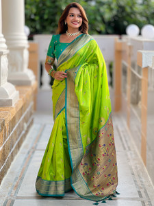Nayanthara Trends Woven Paithani Silk Blend Saree