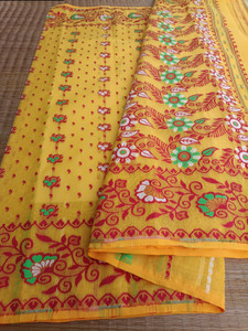KhayaFashion Woven Tant Pure Cotton Saree
