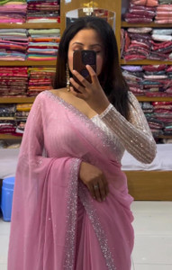 Sareez House Self Design Bollywood Georgette Saree