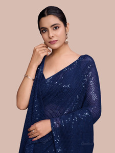 Clemira Embellished Bollywood Georgette Saree