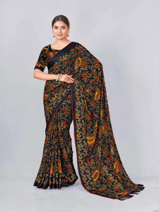 Nandita designer Printed Leheria Satin Saree