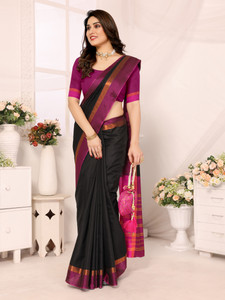 KITKET FASHION Woven Kanjivaram Pure Silk Saree