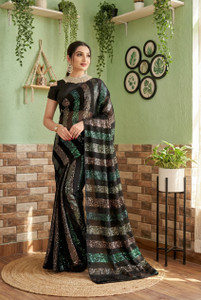 b bella creation Embellished Bollywood Georgette Saree