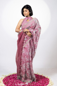 MIRCHI FASHION Printed Daily Wear Cotton Blend Saree