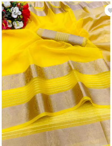 Priya Self Design Bollywood Organza Saree