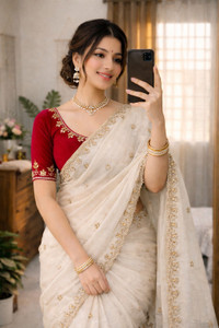 Email Sarees Embellished Bollywood Chiffon Saree