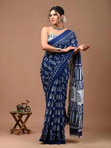 Divyam Printed Handloom Pure Cotton Saree