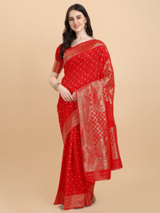 77A Woven Banarasi Pure Silk Saree