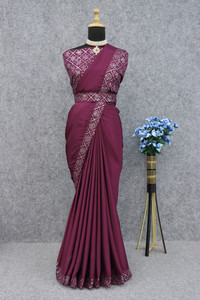 Mionas Embroidered Bollywood Chiffon Saree