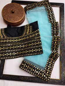 LADYSUTRA Embellished Bollywood Net Saree