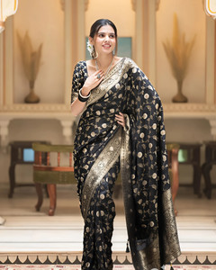ZILVIRA Woven Kanjivaram Pure Silk, Art Silk Saree
