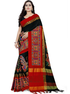 Arriva Fab Embroidered Bollywood Cotton Silk Saree