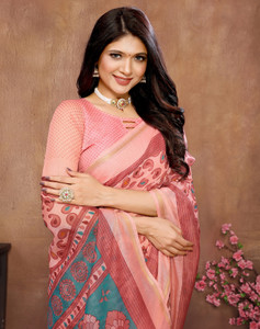 YASHIKA Printed Daily Wear Cotton Blend Saree