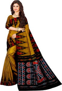 Rnn Printed Handloom Cotton Blend Saree