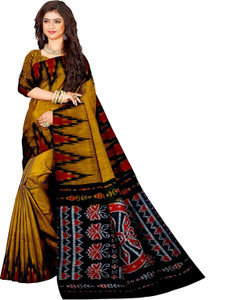 Rnn Printed Handloom Handloom Cotton Blend Saree