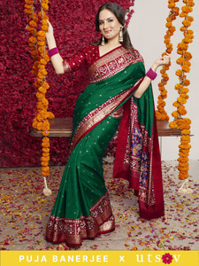 Divastri Woven Patola Silk Blend Saree