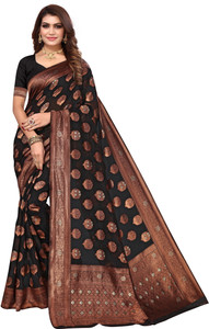 Varanga सेल्फ डिज़ाइन बनारसी आर्ट सिल्क साड़ी