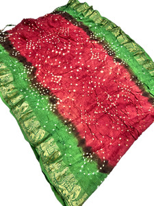 Stylish Sarees Hand Painted, Printed, Temple Border, Self Design Bandhani Jacquard, Silk Blend Saree