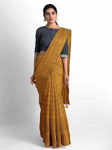 SUSHRITA BOUTIQUE Solid/Plain Bollywood Pure Cotton Saree