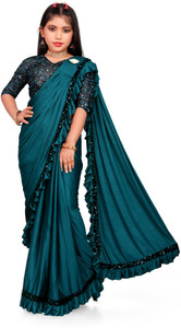 Aika Embellished Bollywood Lycra Blend Saree