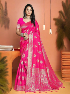 ALMEDA Embellished Banarasi Jacquard Saree
