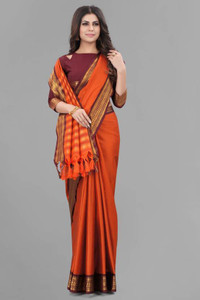 VRUNDA FASHION CLUB Self Design Gadwal Jacquard Saree