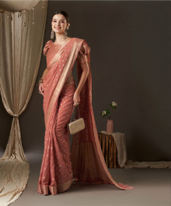 Sareemall Woven Banarasi Georgette Saree