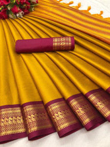 PRANJAL ART Woven Banarasi Jacquard Saree