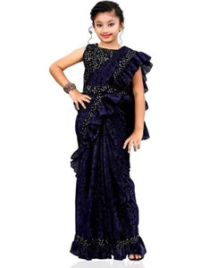 SwiftStyle Embellished Bollywood Lycra Blend Saree