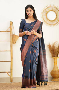 Sassy Hues Woven Kanjivaram Pure Silk Saree