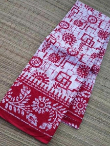 Koyel Hand Painted Manipuri Cotton Blend Saree
