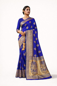 SAIYAMORI Woven Kanjivaram Silk Blend Saree
