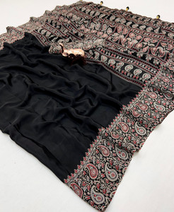 SFCS Printed Kalamkari Jacquard Saree