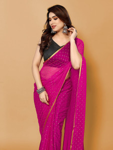 Divastri Woven, Embellished Daily Wear Chiffon Saree