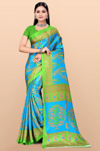 Leelavati Printed Daily Wear Crepe Saree