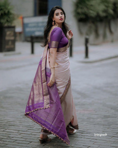 PRANJAL ART Printed, Self Design, Color Block, Digital Print, Embellished, Graphic Print, Floral Print Bollywood Jacquard, Art Silk Saree