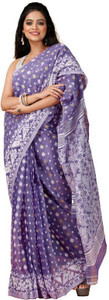 Oishani Saree Ghor Woven Jamdani Cotton Silk Saree