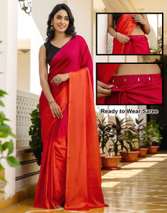Samah Ombre, Solid/Plain Bollywood Silk Blend Saree