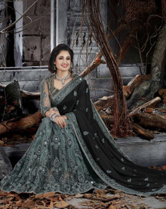 b bella creation Embellished Bollywood Net Saree