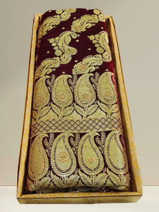 Royalsilk Embellished Banarasi Handloom Satin Saree