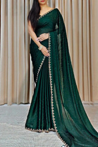 KAKADIYA CREATION Embellished Bollywood Chiffon Saree
