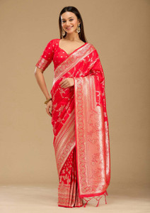 KOSKII Embellished Bollywood Silk Blend Saree
