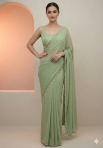 PARMARAS CREATION Solid/Plain Bollywood Tussar Silk Saree