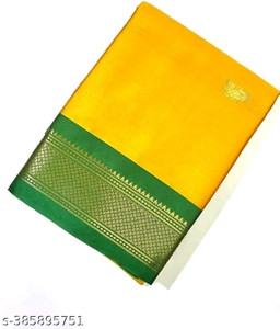 Paithani Self Design Kalamkari Silk Blend Saree